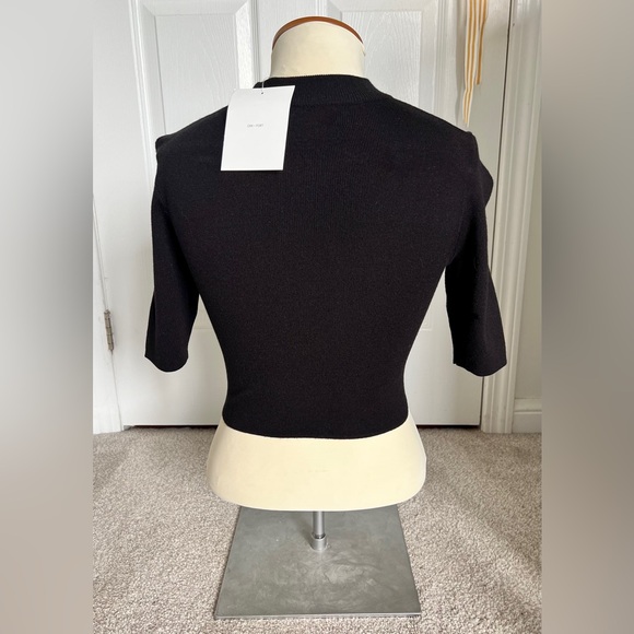 Oak + Fort 3/4 sleeve crop top - Picture 2 of 6